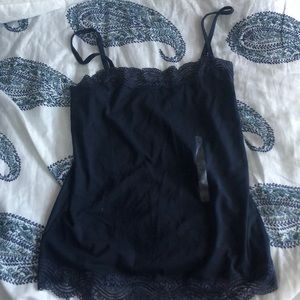 NWT Ann Taylor lace-trimmed cami